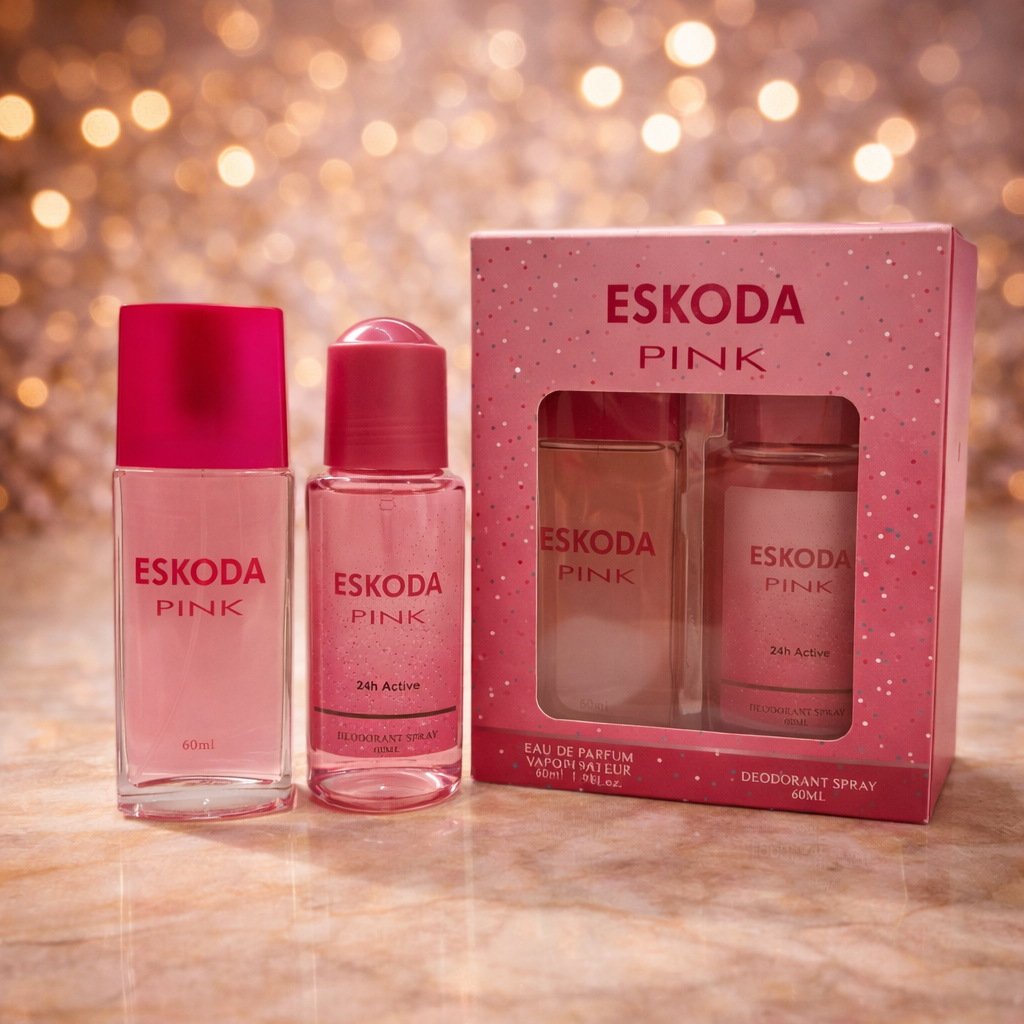 KIERA Casete Cadou Parfum 60ml &Deodorant Engross-Escoda Pink-