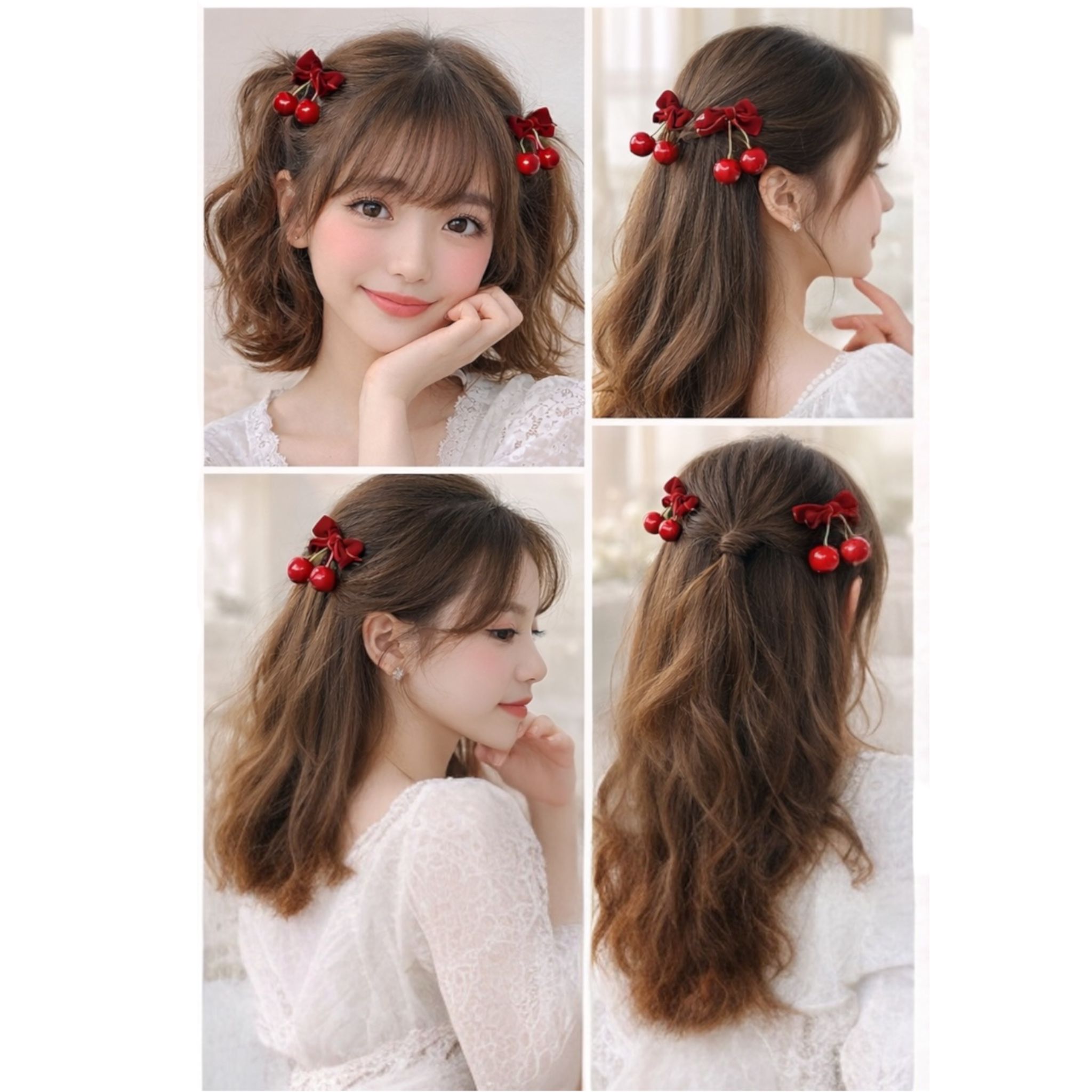 KIERA SET 12 CLAME DE PAR CIRESE TIP CIOC ENGROS-X227-